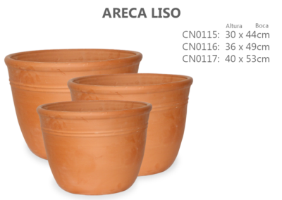 Vaso de Cerâmica Areca Liso